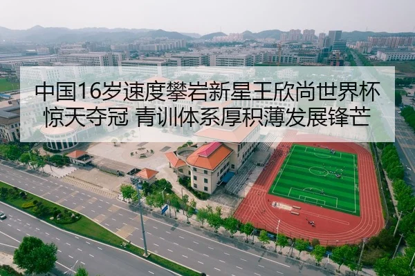 中国16岁速度攀岩新星王欣尚世界杯惊天夺冠 青训体系厚积薄发展锋芒